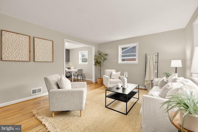 909 Snure Rd, Silver Spring, MD 20901 - living room with baseboards and light wood finished floors