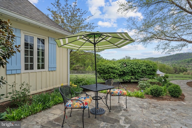 474 Gid Brown Hollow Rd, Washington, VA 22747 - view of patio with outdoor dining space and fence