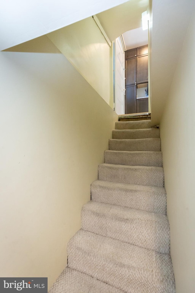 view of stairs