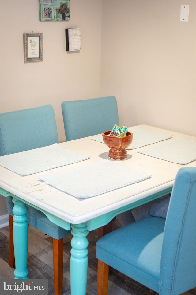 view of dining room