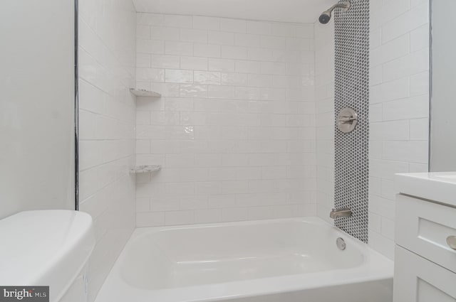 5300 Bino Rd, Greencastle, PA 17225 - bathroom with vanity and washtub / shower combination
