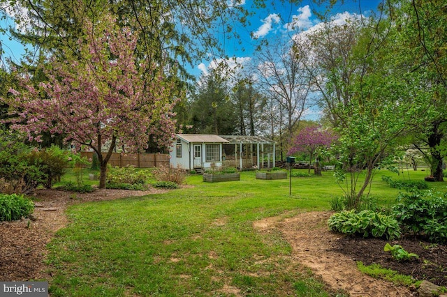 15539 Liberty Rd, Mount Airy, MD 21771 - view of yard with an outdoor structure and fence