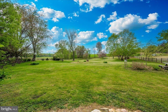 15539 Liberty Rd, Mount Airy, MD 21771 - view of yard with fence and a rural view