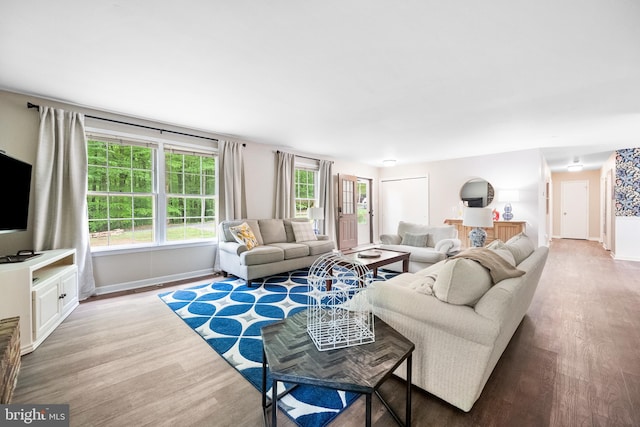 33 Fern Ct, Front Royal, VA 22630 - living room featuring wood finished floors and baseboards