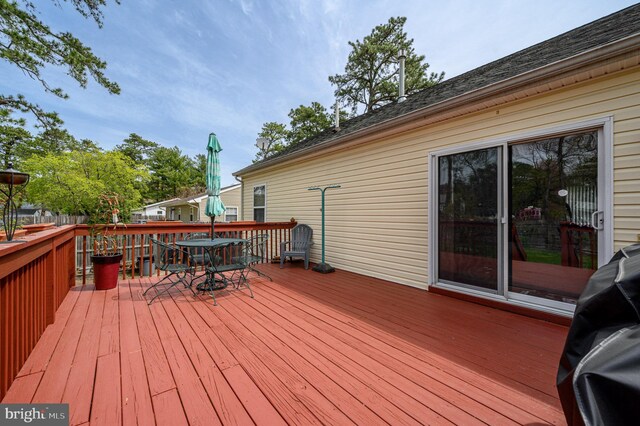 206 Iriquois, Browns Mills, NJ 08015 - deck with outdoor dining area and grilling area