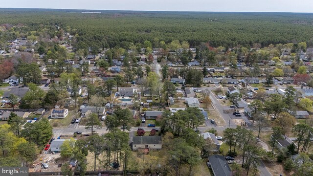 206 Iriquois, Browns Mills, NJ 08015 - drone / aerial view featuring a forest view