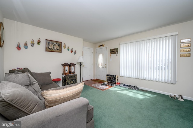 206 Iriquois, Browns Mills, NJ 08015 - carpeted living area with baseboards