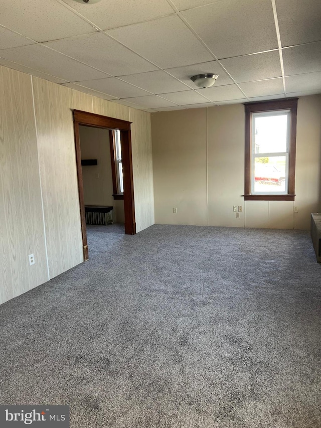 451 Main St, Ashland, PA 17921 - empty room featuring a drop ceiling and carpet