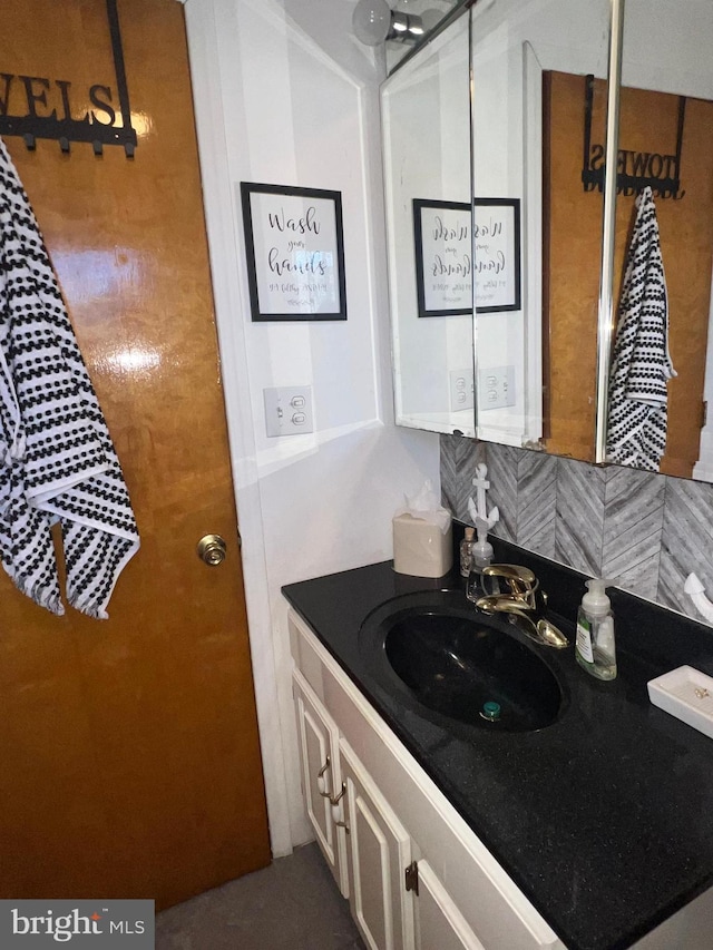 451 Main St, Ashland, PA 17921 - bathroom with backsplash and vanity