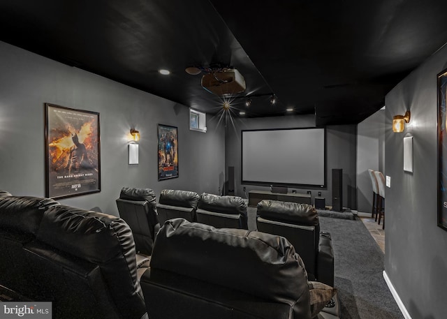 137 E Holly, Haddon Township, NJ 08107 - home theater room with carpet flooring and baseboards