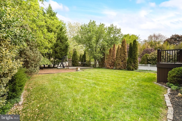 137 E Holly, Haddon Township, NJ 08107 - view of yard featuring a playground