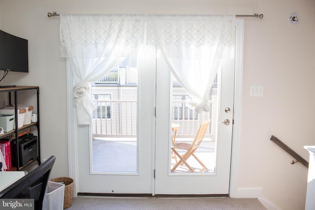 6408 47th St, Riverdale, MD 20737 - doorway with baseboards and carpet