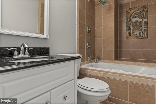 12401 Trotter Ter, Upper Marlboro, MD 20774 - full bath with toilet, vanity, and tiled shower / bath combo