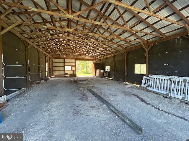 view of horse barn