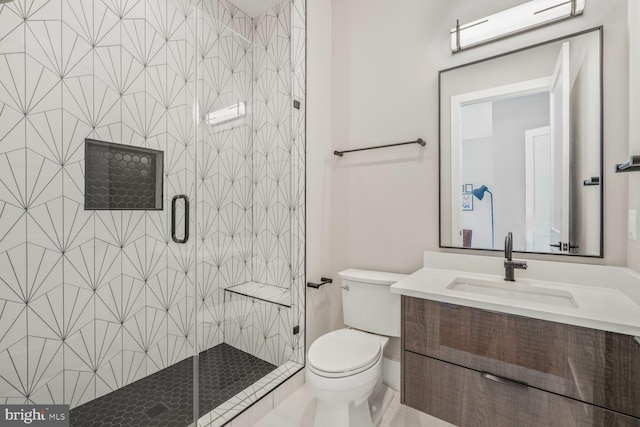 2600 3rd St N, Arlington, VA 22201 - full bath with vanity, a shower stall, and toilet