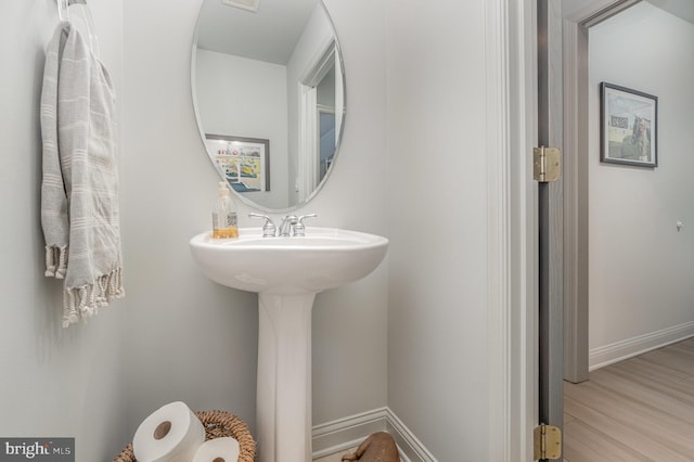 1222 Brian Ln, Hanover, PA 17331 - bathroom featuring wood finished floors and baseboards
