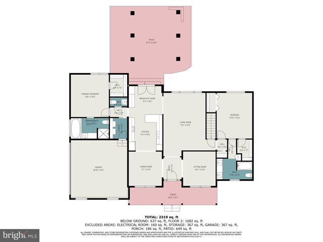 1222 Brian Ln, Hanover, PA 17331 - room layout