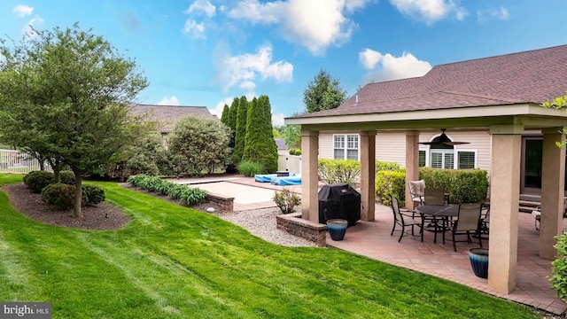1222 Brian Ln, Hanover, PA 17331 - view of green lawn with a patio area