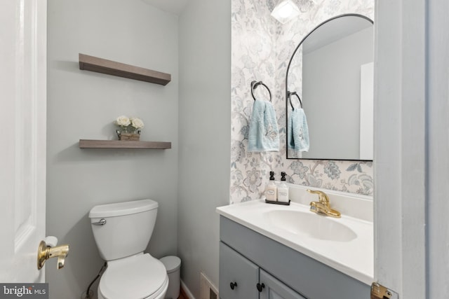 12328 Woodlawn Ct, Woodbridge, VA 22192 - half bathroom with vanity and toilet