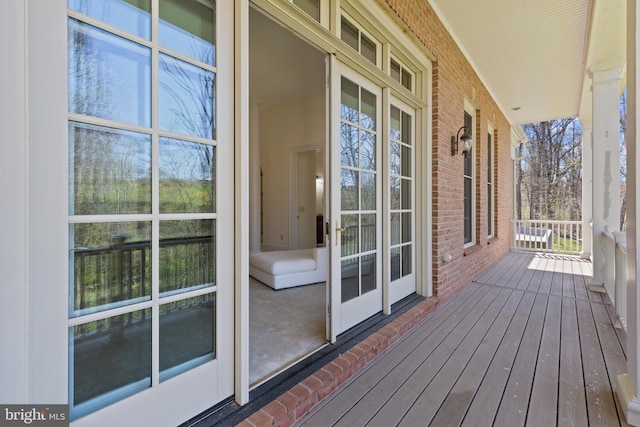 14815 Dover Rd, Reisterstown, MD 21136 - deck featuring covered porch
