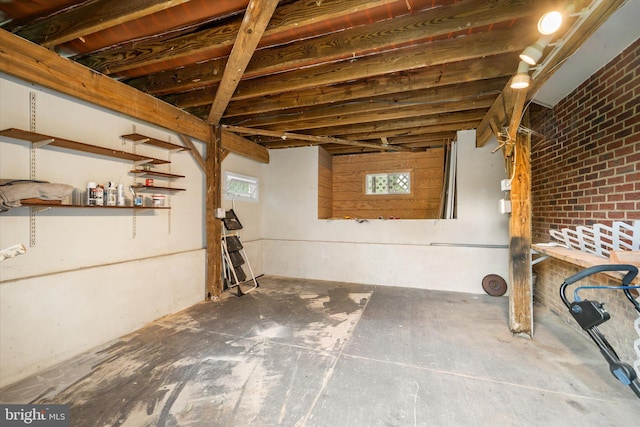 view of basement