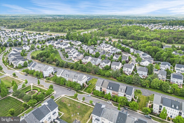 birds eye view of property featuring a residential view