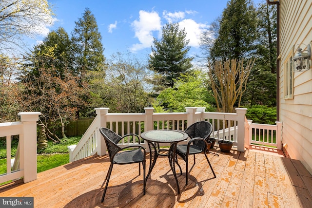 view of deck