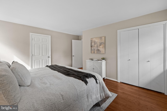 2314 Concert Ct, Vienna, VA 22181 - bedroom with a closet, wood finished floors, and baseboards