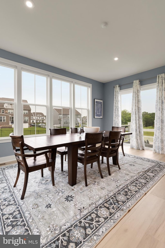 15613 Althea Ln, Gainesville, VA 20155 - dining area featuring recessed lighting and wood finished floors