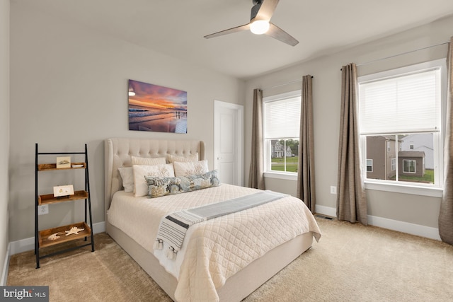 15613 Althea Ln, Gainesville, VA 20155 - bedroom featuring carpet, baseboards, and ceiling fan