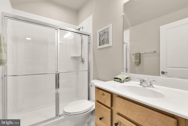 15613 Althea Ln, Gainesville, VA 20155 - full bath featuring toilet, vanity, and a stall shower