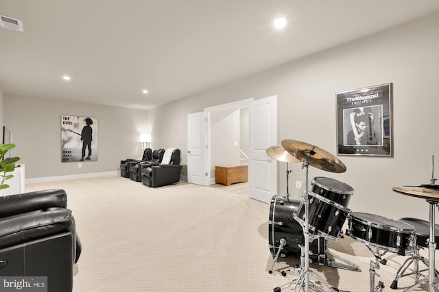 15613 Althea Ln, Gainesville, VA 20155 - rec room featuring recessed lighting, carpet flooring, and baseboards