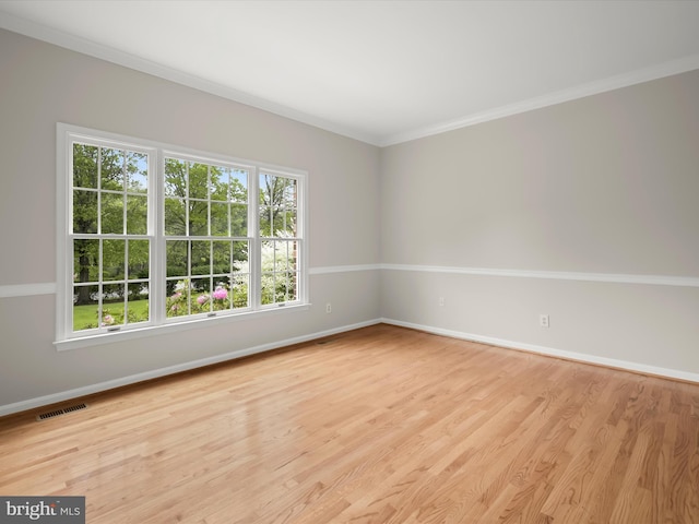 13148 Isle Of Mann Way, Highland, MD 20777 - spare room featuring baseboards, wood finished floors, and ornamental molding