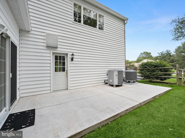 13148 Isle Of Mann Way, Highland, MD 20777 - rear view of house with a patio area and central air condition unit