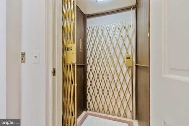 bathroom with elevator