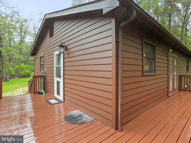 427 Oak Dale Ct, Capon Bridge, WV 26711 - view of wooden terrace