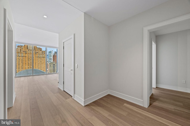 301 S Broad St Unit 1901-2, Philadelphia, PA 19107 - hall with recessed lighting, light wood-style floors, and baseboards