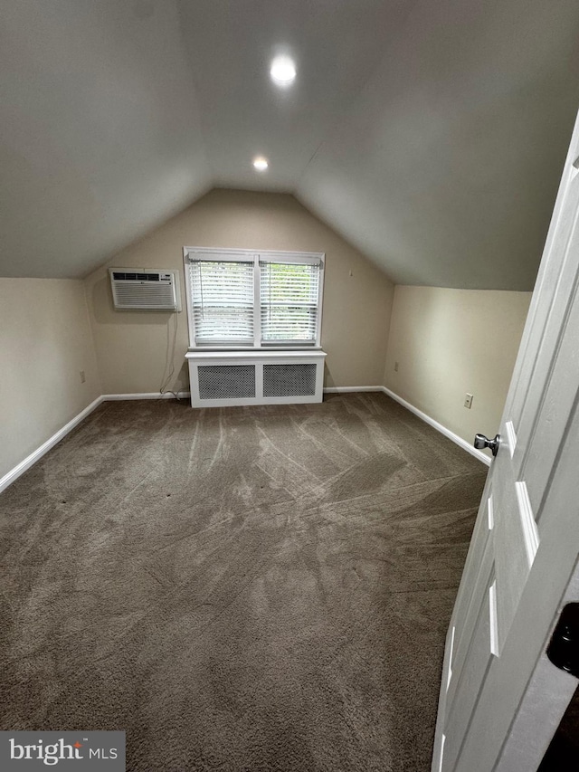 766 President, Lawrenceville, NJ 08648 - bonus room with a wall mounted air conditioner, carpet floors, lofted ceiling, and baseboards