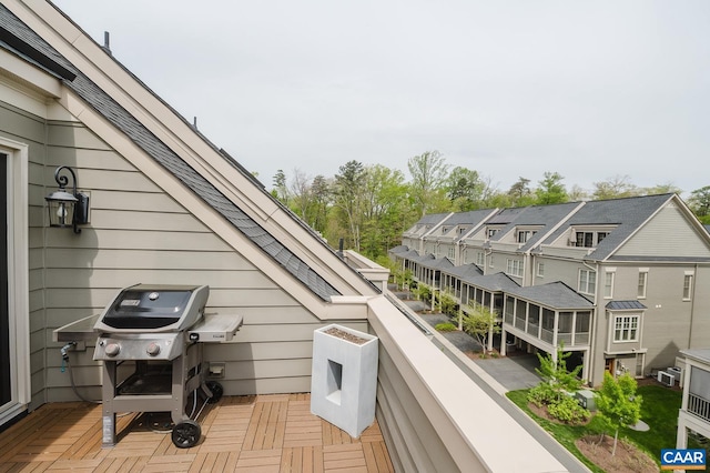 balcony with grilling area