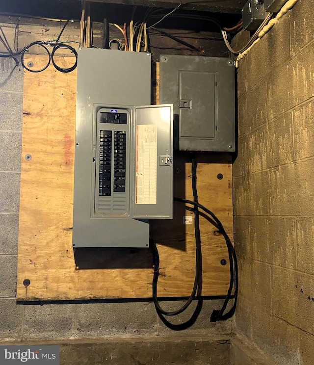 utility room with electric panel