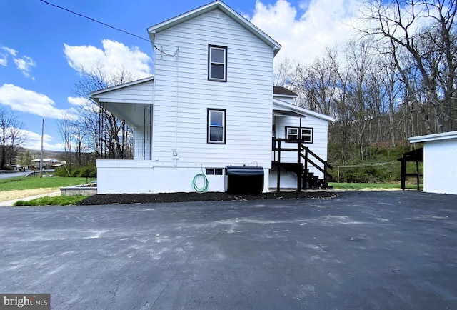 view of side of property