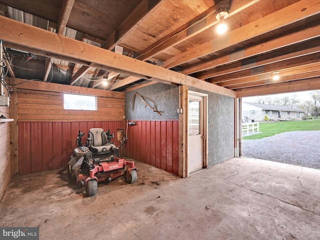 view of horse barn