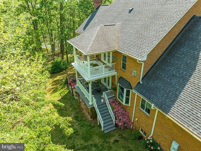 drone / aerial view