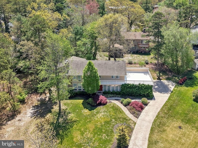 aerial view of property and surrounding area
