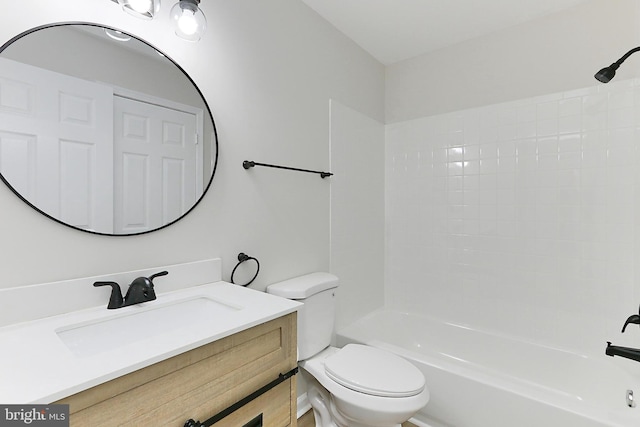 9552 Cannoneer Ct Unit 403, Manassas, VA 20110 - full bathroom with toilet, vanity, and shower / bath combination