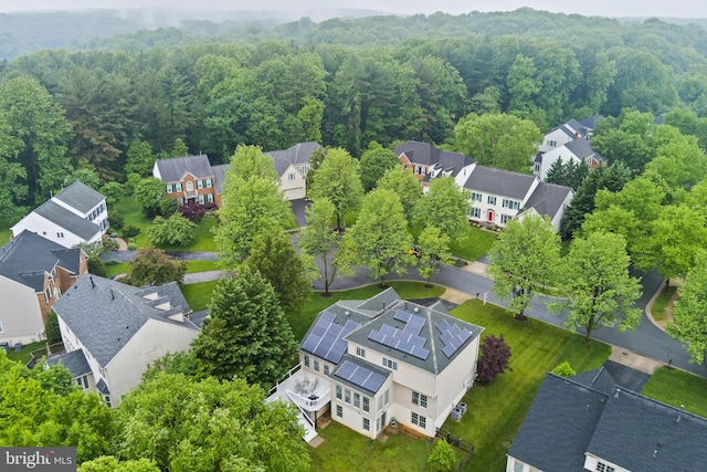 11373 Bishops Gate Ln, Laurel, MD 20723 - aerial view of residential area featuring a heavily wooded area