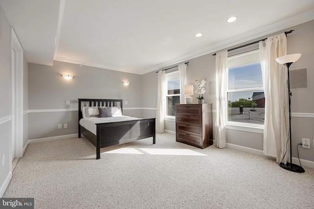 2331 Cambridge Walk, Baltimore, MD 21224 - carpeted bedroom with recessed lighting, crown molding, and baseboards