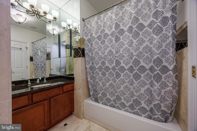 2331 Cambridge Walk, Baltimore, MD 21224 - full bath featuring vanity and shower / tub combo with curtain