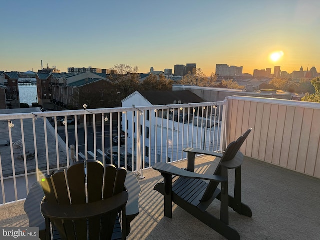 2331 Cambridge Walk, Baltimore, MD 21224 - view of balcony at dusk
