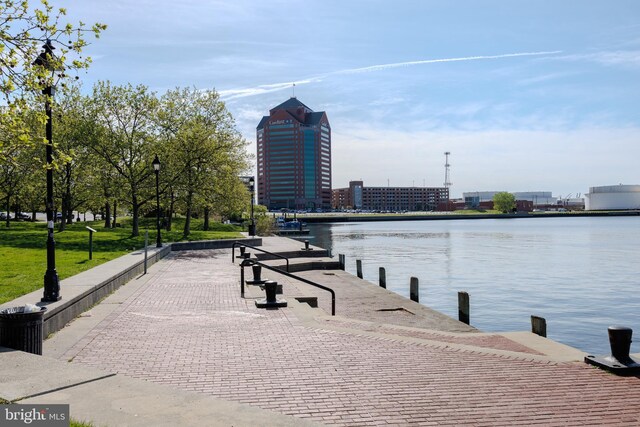 2331 Cambridge Walk, Baltimore, MD 21224 - view of dock with a water view